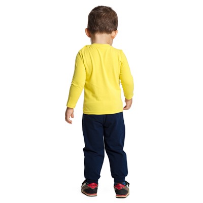 Синий комплект: футболка с длинным рукавом, брюки для мальчика 577052