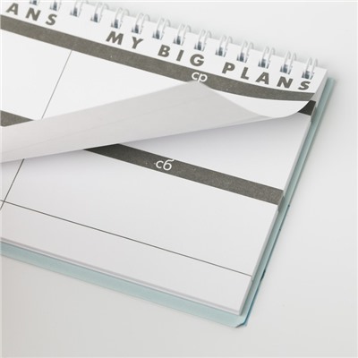 Планинг прямоугольный тонкий картон "Летние мечты и планы"