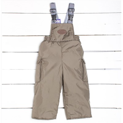 Утепленные детские брюки цвета хаки арт.10-010-хаки
