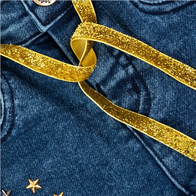 Синие брюки джинсовые для девочки 388111