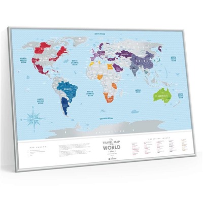 Карта Travel Map Silver World / Бренд: 1DEA.me /