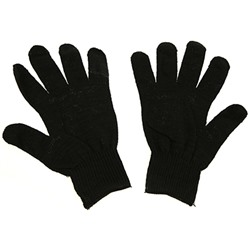 Перчатки хлопчатобумажные "Профи", 10 класс, 40гр, черный (Россия)