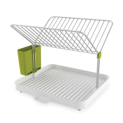 Сушилка для посуды и столовых приборов 2-уровневая со сливом Y-rack белый-зеленый / Бренд: Joseph Joseph /