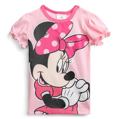 Нежно-розовая футболка для девочки 658304