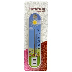Термометр комнатный +50-0С "Бэби" 4,5х1,2х19см, полистирол, в ассортименте, в блистере (Россия)