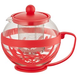 Чайник заварочный 750мл ВЕ-5572/1 красный с металлическим фильтром