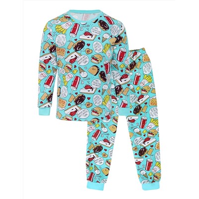 Пижама детская с брюками KETMIN FRIES цв.Мятный