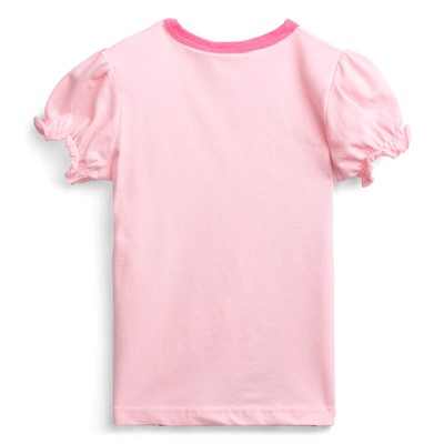 Нежно-розовая футболка для девочки 658304