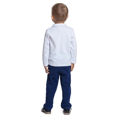 Синий комплект: футболка с длинным рукавом, брюки для мальчика 477004
