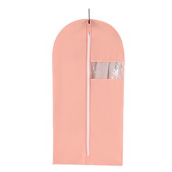 Чехол для хранения одежды «Розовый» с окошком (60x100 см)