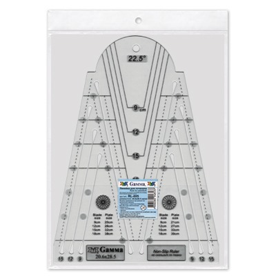 "Gamma" Линейка для пэчворка RL-005 20.6 x 28.5 см в пакете с еврослотом пластик