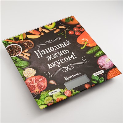 Весы электронные настольные 5 кг ВАСИЛИСА ВА-009 "Наполняй жизнь вкусом"