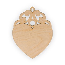 Заготовки для декорирования "Mr. Carving" ВД-510 "Сердце" фанера 10.8х8.4 см .