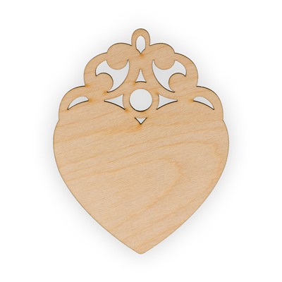Заготовки для декорирования "Mr. Carving" ВД-510 "Сердце" фанера 10.8х8.4 см .