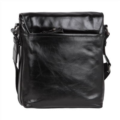 Мужская кожаная сумка К8036 черная