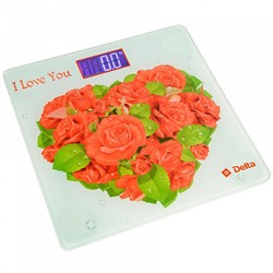 Весы электронные напольные DELTA D-9217 "Розы для любимой"