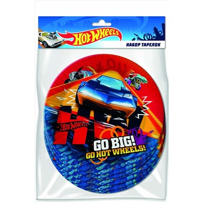 ND Play, Тарелка бумажная Hot Wheels 6 шт. ND Play