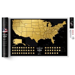 Карта Travel Map USA Black / Бренд: 1DEA.me /