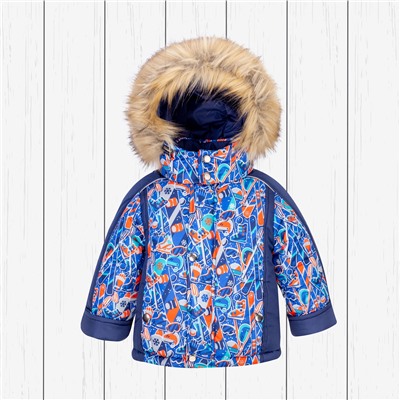 Детский зимний костюм: куртка и полукомбинезон арт.40-003-синий_василек