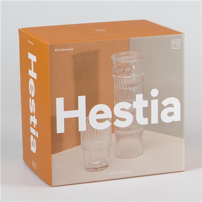 Набор стеклянных бокалов Hestia прозрачный, 4 шт / Бренд: Doiy /