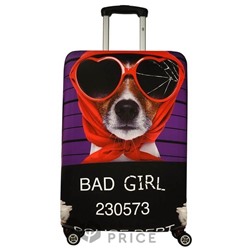 Чехол для чемодана Luckiplus 6004 - Bad Girl (L)