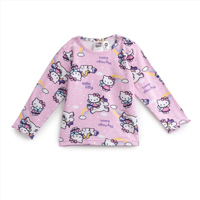 698011  пижама футболка, брюки (кроеный трикотаж) для девочек