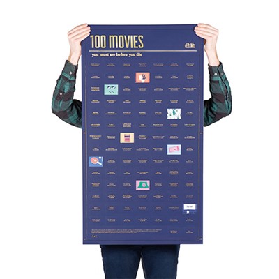 Постер «100 фильмов, которые нужно посмотреть прежде чем умереть» / Бренд: Doiy /