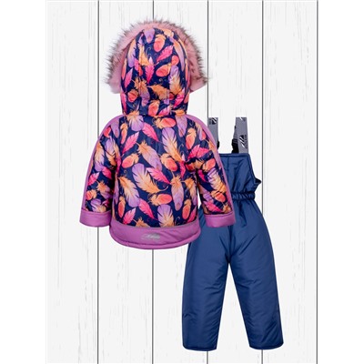 Детский зимний костюм: куртка и полукомбинезон