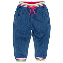 Голубые брюки джинсовые для девочки 172169
