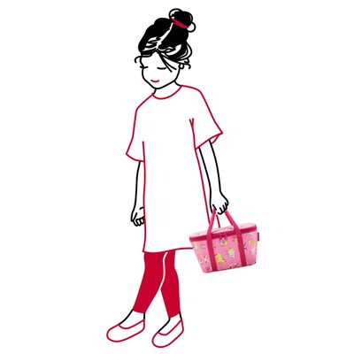 Термосумка детская Coolerbag XS ABC friends pink /бренд Reisenthel/