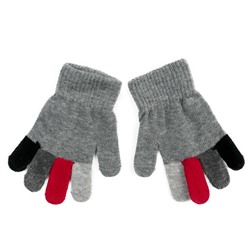 Серые перчатки для мальчика 371032