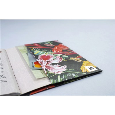 Обложка на паспорт New Tropic, цветы / Бренд: New wallet /