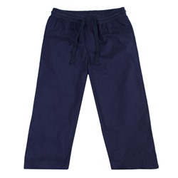 Темно-синие брюки текстильные для мальчика 387021