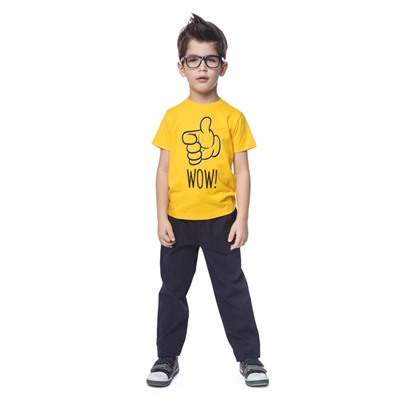 Желтая футболка для мальчика 171164