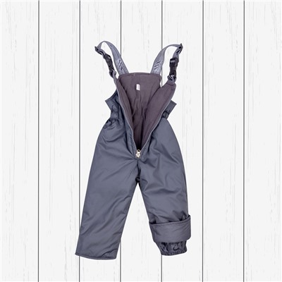 Детский зимний серый костюм: куртка и полукомбинезон арт.40-003-серый