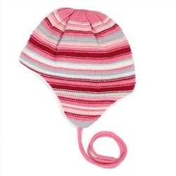 Розовая шапка для девочки 388867