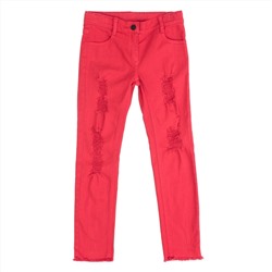 Красные брюки текстильные для девочек для девочки 182010