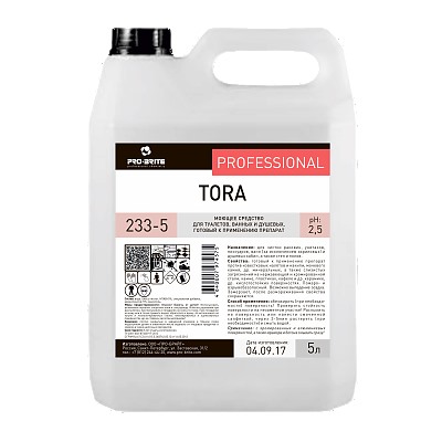TORA 5 л, средство для чистки санузлов и душевых