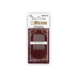 Иглы для шитья ручные "Micron" для вышивания KSM-500 в блистере 16 шт. 8