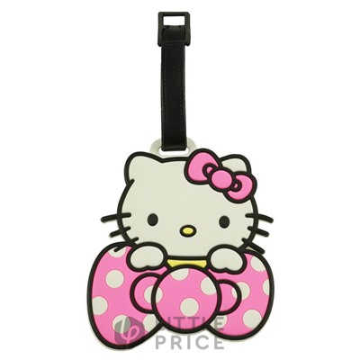 Бирка багажная - Hello kitty Bow pink