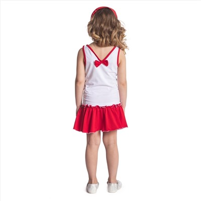 Белый комплект: майка, юбка для девочки 272022