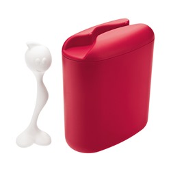 Контейнер для хранения продуктов с ложкой HOT STUFF L, красный / Бренд: Koziol /