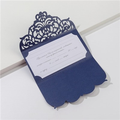 Свадебное приглашение резное «Свадебное приглашение на торжественное мероприятие», 14 х 22,5 см