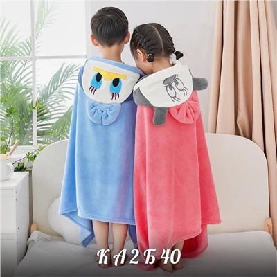 Распродажа Детское полотенца+халат для мальчиков и девочек, с мультяшный капюшоном.