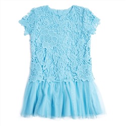 Синее платье для девочки 182107