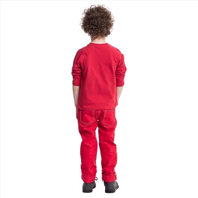 Красная футболка с длинным рукавом для мальчика 561001