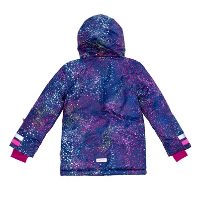 Фиолетовая куртка на флисе для девочки 389002