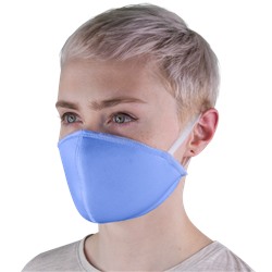 Защитная многоразовая маска "Simple", голубая (неопрен)