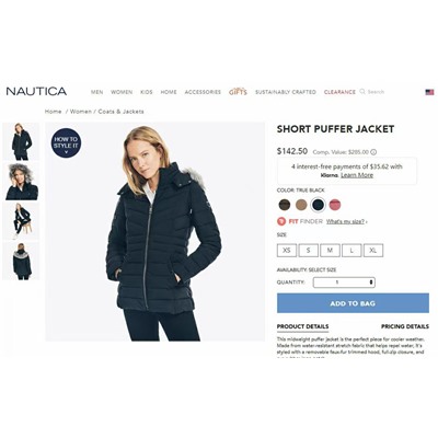 Женская зимняя куртка Nautica