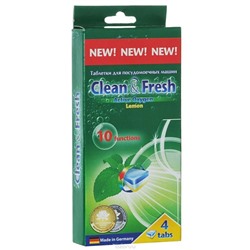 Таблетки для ПММ "Clean&Fresh" Allin1 4 штуки